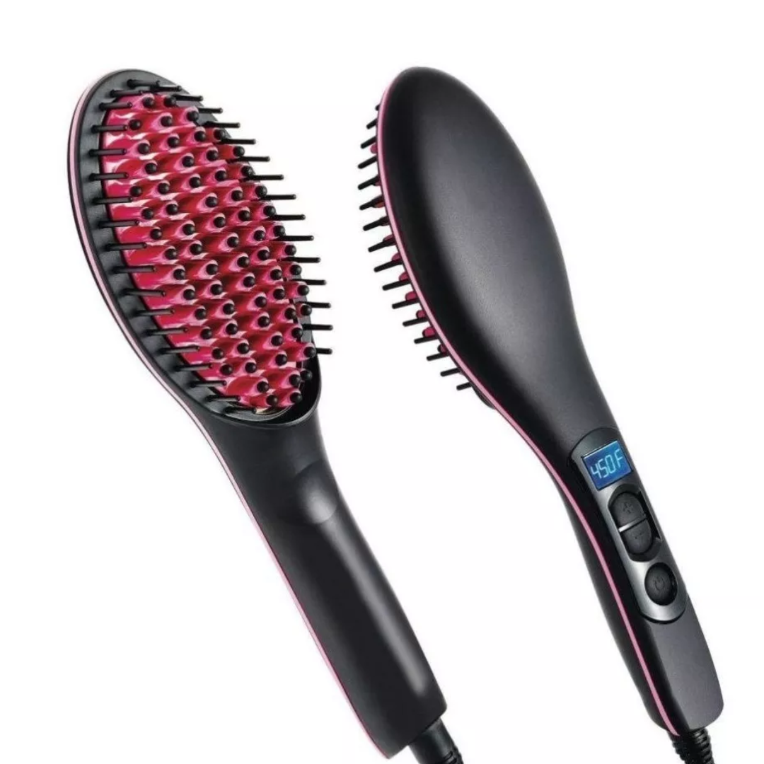 Cepillo Alisador Eléctrico Simply Straight — Cabello Liso y Brillante en Minutos