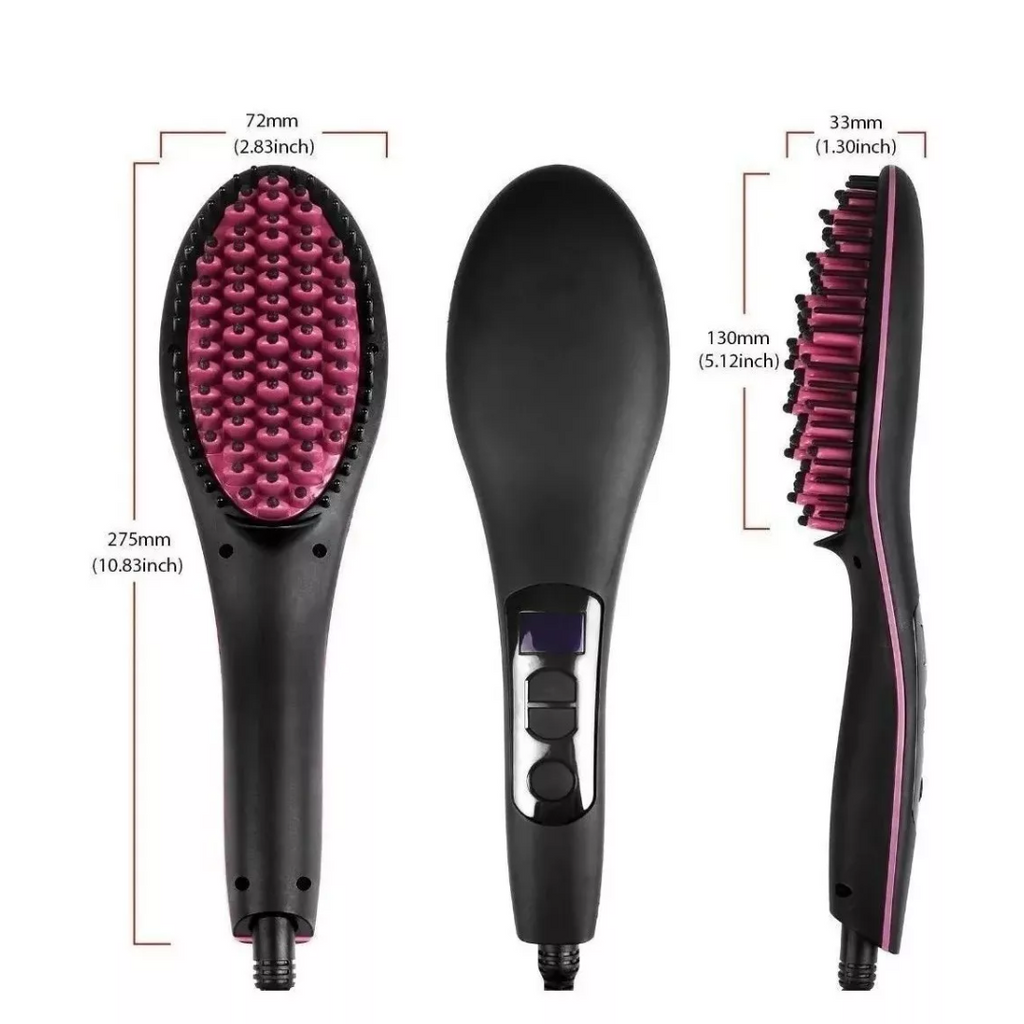 Cepillo Alisador Eléctrico Simply Straight — Cabello Liso y Brillante en Minutos