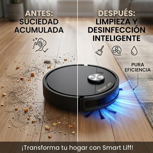 Robot Aspirador Robótico Inteligente — Limpia Solo Mientras Tú Descansas