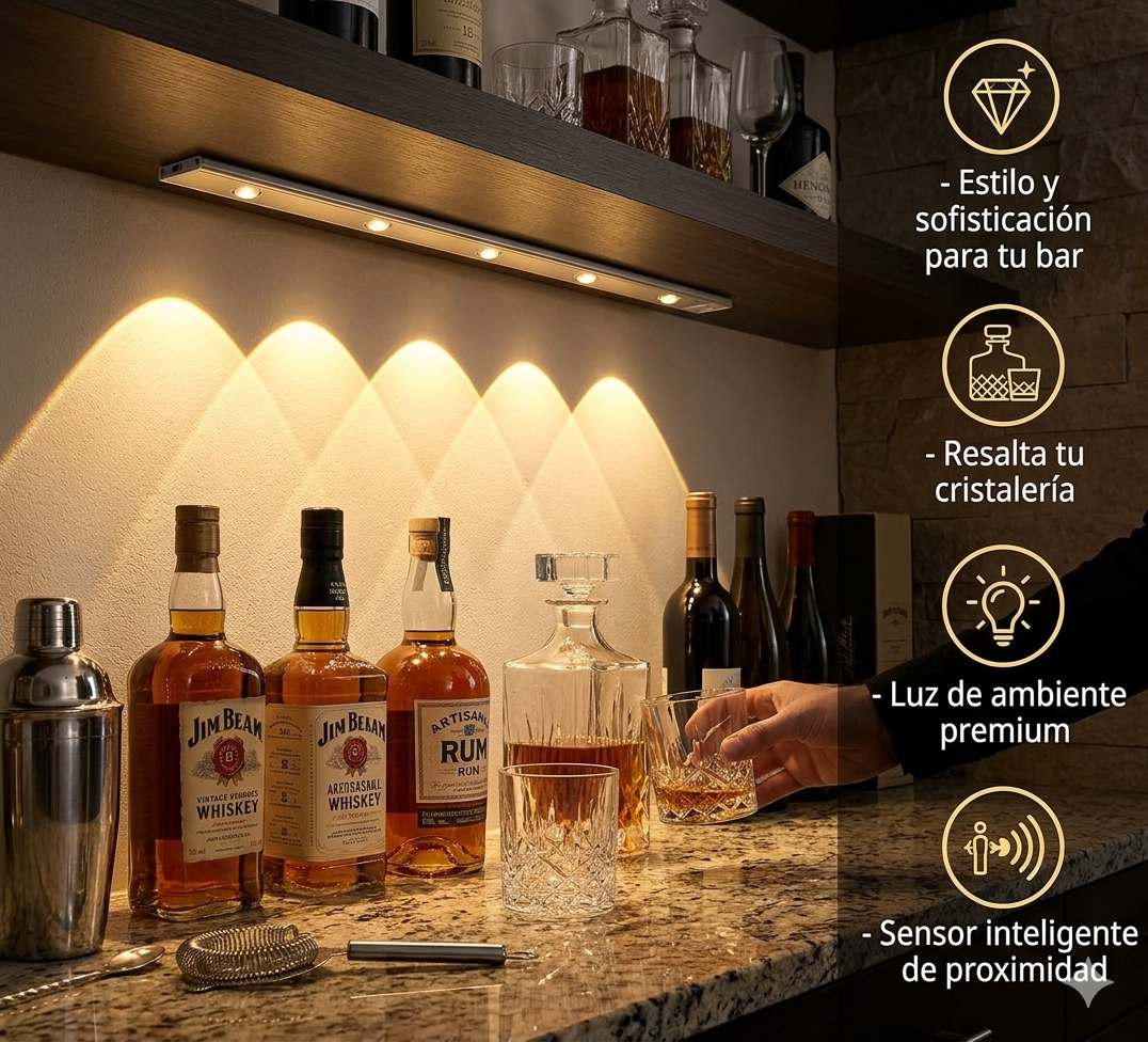 Lámpara LED Inteligente con Sensor de Movimiento | Recargable USB | KADACOL