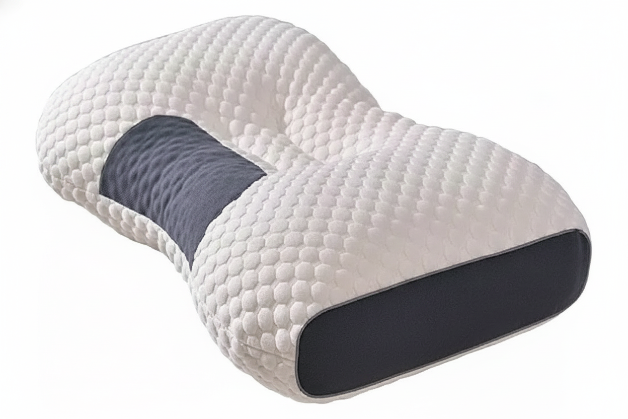 Almohada Ortopédica 3D de Algodón — Alivio Cervical y Descanso Profundo